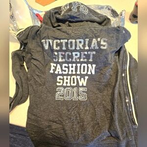Victoria's Secret Gray Fashion Show Zip Up Hoodie